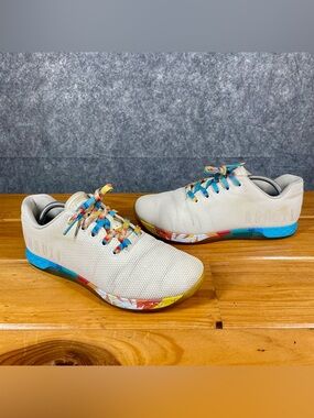 NOBULL Trainer Shoes Mens 11 White Shell Sunrise Athletic Cross Training Gym